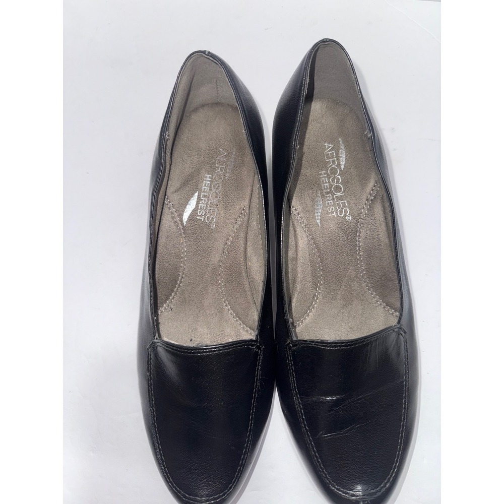Aerosoles Heel Rest Lovely Wedge Heel Pumps Women Sz 6.5 Preppy Office Work 90s - Picture 8 of 9